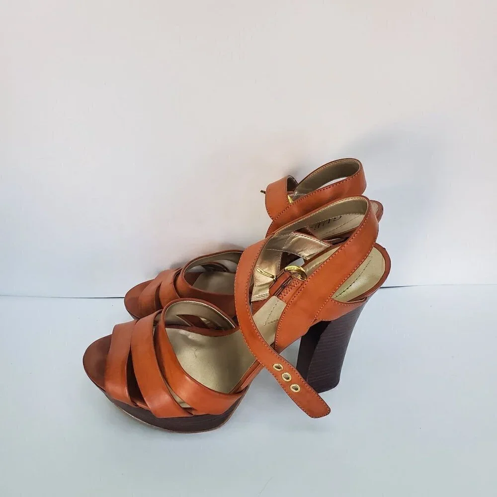Guess Nichole Strappy Y2K Platform Sandal Size 9